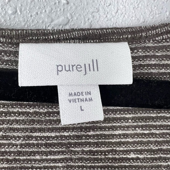 J. Jill Pure Jill Collection Linen Brown Wrap Tie Top Women’s Size Large - Picture 10 of 10